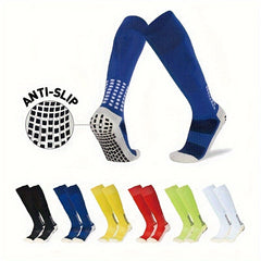 Anti Slip Football Socks for Men & Women - Thick Padded Sweat Absorption