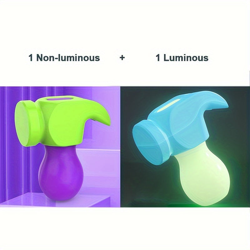 2pcs 3D Gravity Radish Hammer Adult Decompression Toy