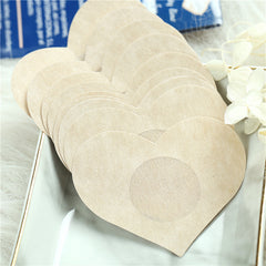 5 Pairs Women's Chest Heart Summer Invisible Bra Breast Patch Stickers