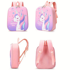 Kids Unicorn Kindergarten Backpack Cartoon Astronaut School Bag