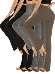 Women's High Waist Flare Pants Tummy Control Yoga Bell Bottom Active Wear