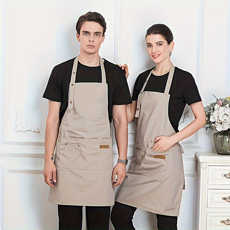 Hanging Neck Apron Tie Waist for Work Uniform