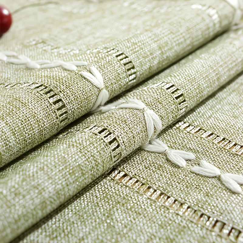 Hand Woven Tassel Table Runner for Dining Room & Kitchen
