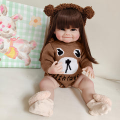 Realistic 55cm Full Silicone Doll with Submergible Wig