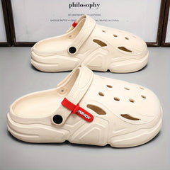 Unisex Lightweight Platform Clogs Hollow Out Garden Shoes Summer