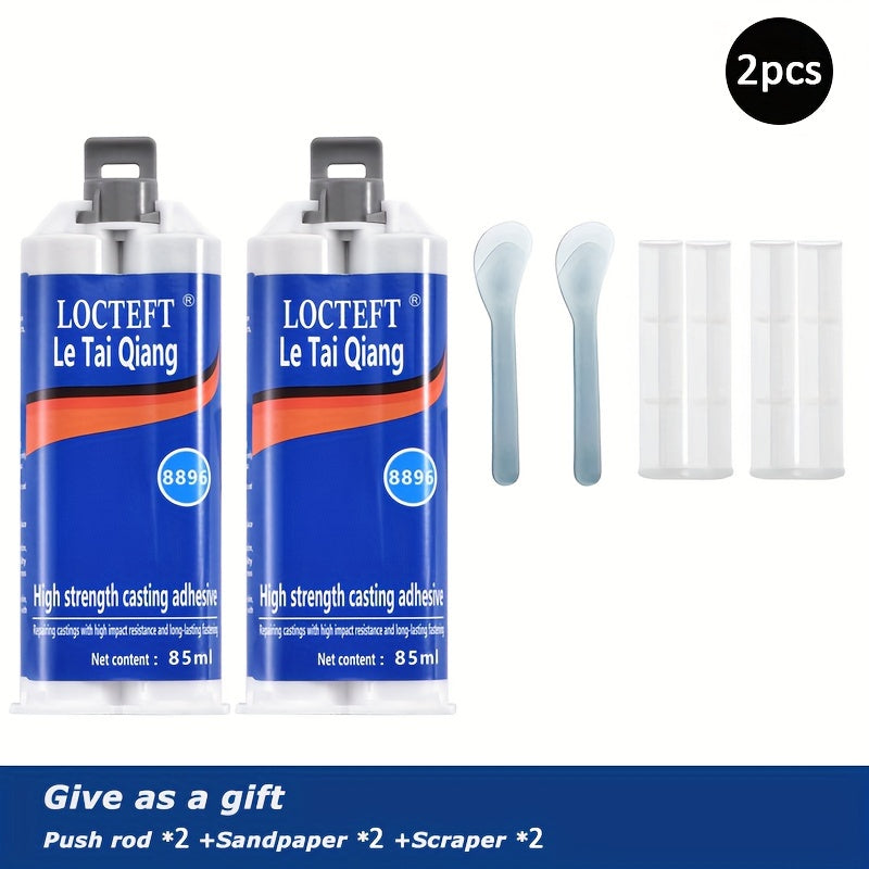 2pcs Double tube Caster's Glue Metal Casting Strong Glue