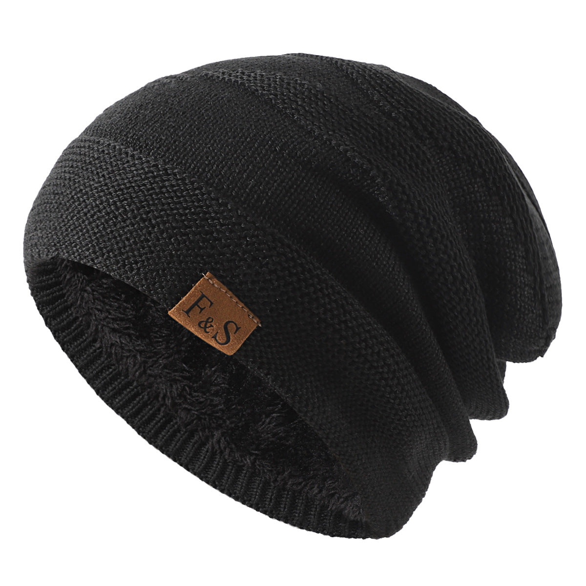 Men's Winter Casual Fleece Knit Pullover Hat