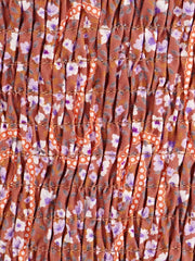 Women's Plus Floral Print Ruffle Trim V Neck Maxi Dress