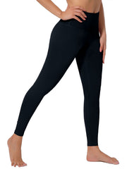 High Waist Solid Skinny Yoga Pants Cropped Leggings