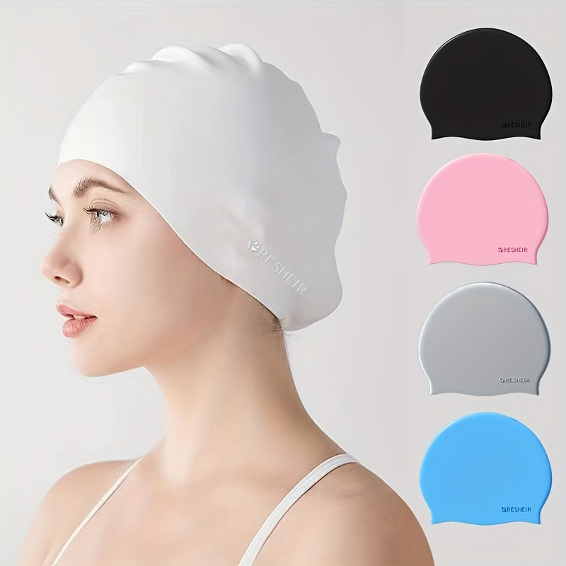 Silicone Swimming Cap Waterproof Non slip High Elastic Diving Cap