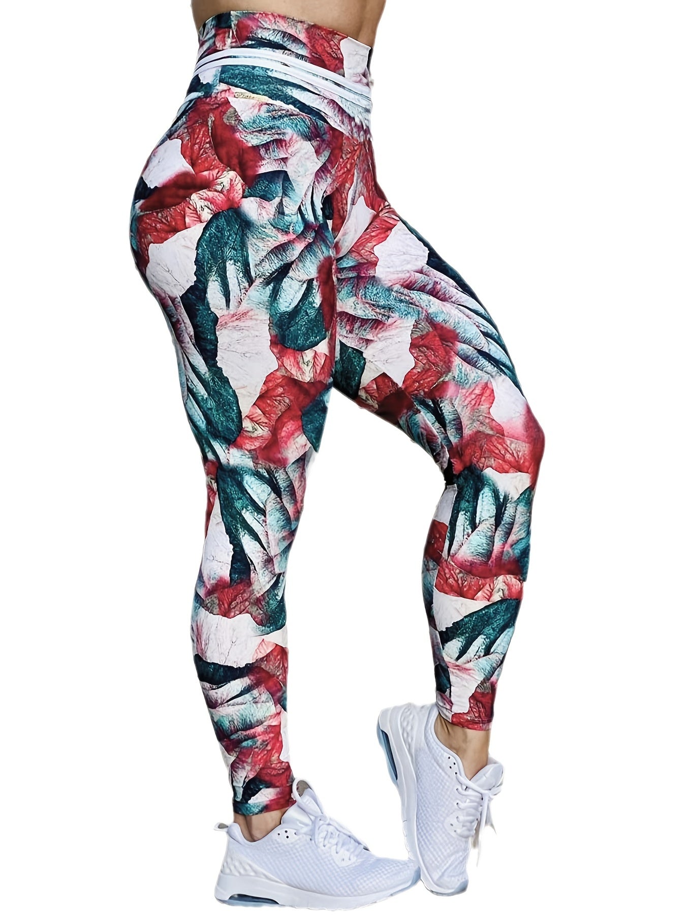 Marble Printed Yoga Leggings High Waist Workout Tight Pants