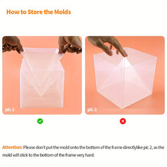 Large Silicone Pyramid Mold Set for Resin DIY Home Decor