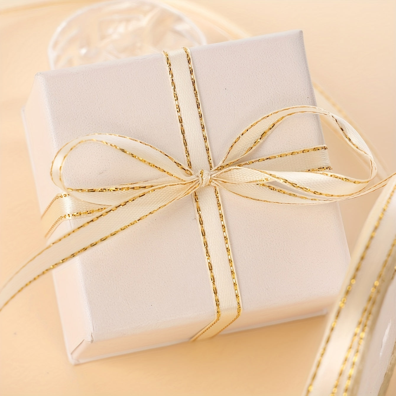 Double Lace Ribbon Golden Decoration 20m