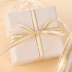 Double Lace Ribbon Golden Decoration 20m