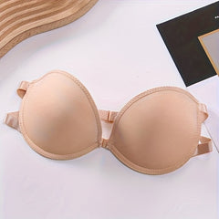 Strapless Push Up Bra Front Buckle Women's Lingerie