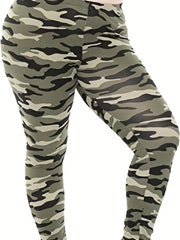 Camo Print High Stretch Yoga Leggings