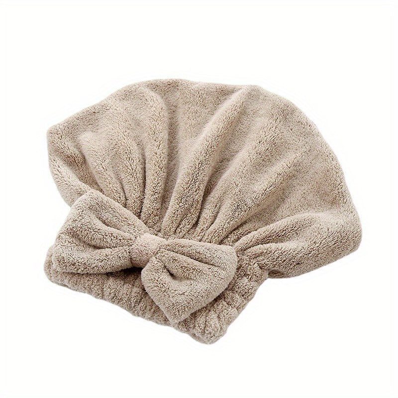 Coral Fleece Hair Drying Cap Absorbent Thickened Bath Cap