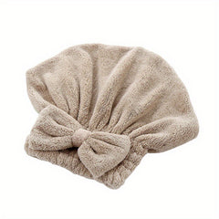 Coral Fleece Hair Drying Cap Absorbent Thickened Bath Cap