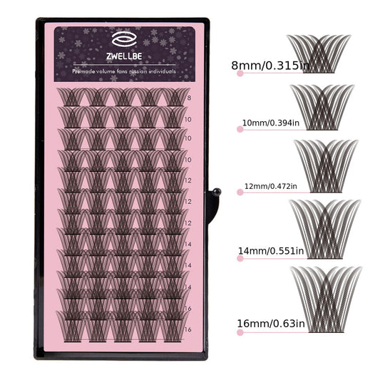72 Clusters D Curling False Eyelashes Large Volume Extension