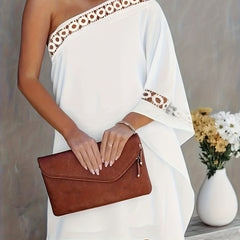 One Shoulder Lace Party Mini Dress