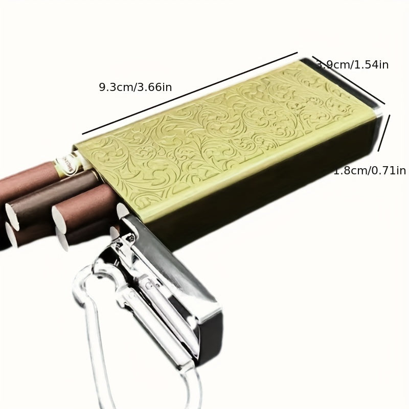 Portable Cigarette Case Thin Metal Small Tobacco Alloy Anti-Pressure Square