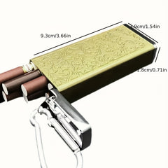 Portable Cigarette Case Thin Metal Small Tobacco Alloy Anti-Pressure Square