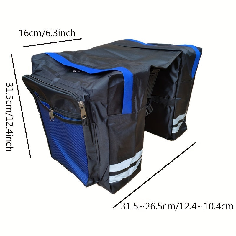 Rear Rack Bag Mountain Bike Double Pack Saddle Bag