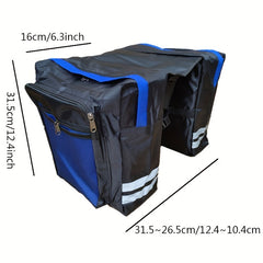 Rear Rack Bag Mountain Bike Double Pack Saddle Bag