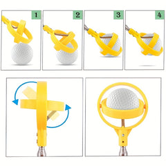 Stainless Steel Golf Ball Picker Double Ring Club Accessory 39