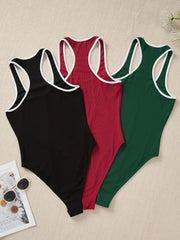 Ribbed Knit Cami Bodysuit 3 Pack