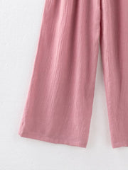 Girls' Loose Pants Straight Leg Wide Leg Pants