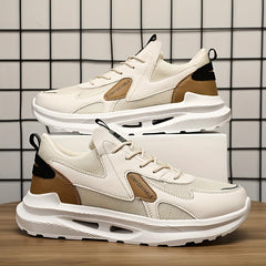 Men's Minimalist Faux Leather Sneakers Spring/Summer