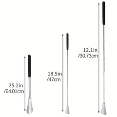 Adjustable Shoe Horn Long Handle Stainless Steel Telescopic Shoehorn