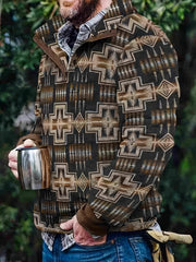 Men's Flannel Long Sleeve Shirt Coat
