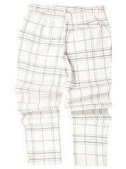 Men's Plaid Print Slim Fit Pants for Autumn/Spring