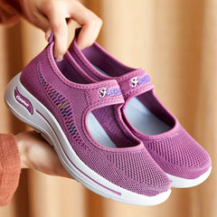 Women's Breathable Ankle Strap Platform Sneakers Lightweight Low Top Shoes