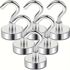 10pcs Magnetic Hooks 2 72 KG Extra Strong Magnet Fridge Heavy Duty Cruise Hook
