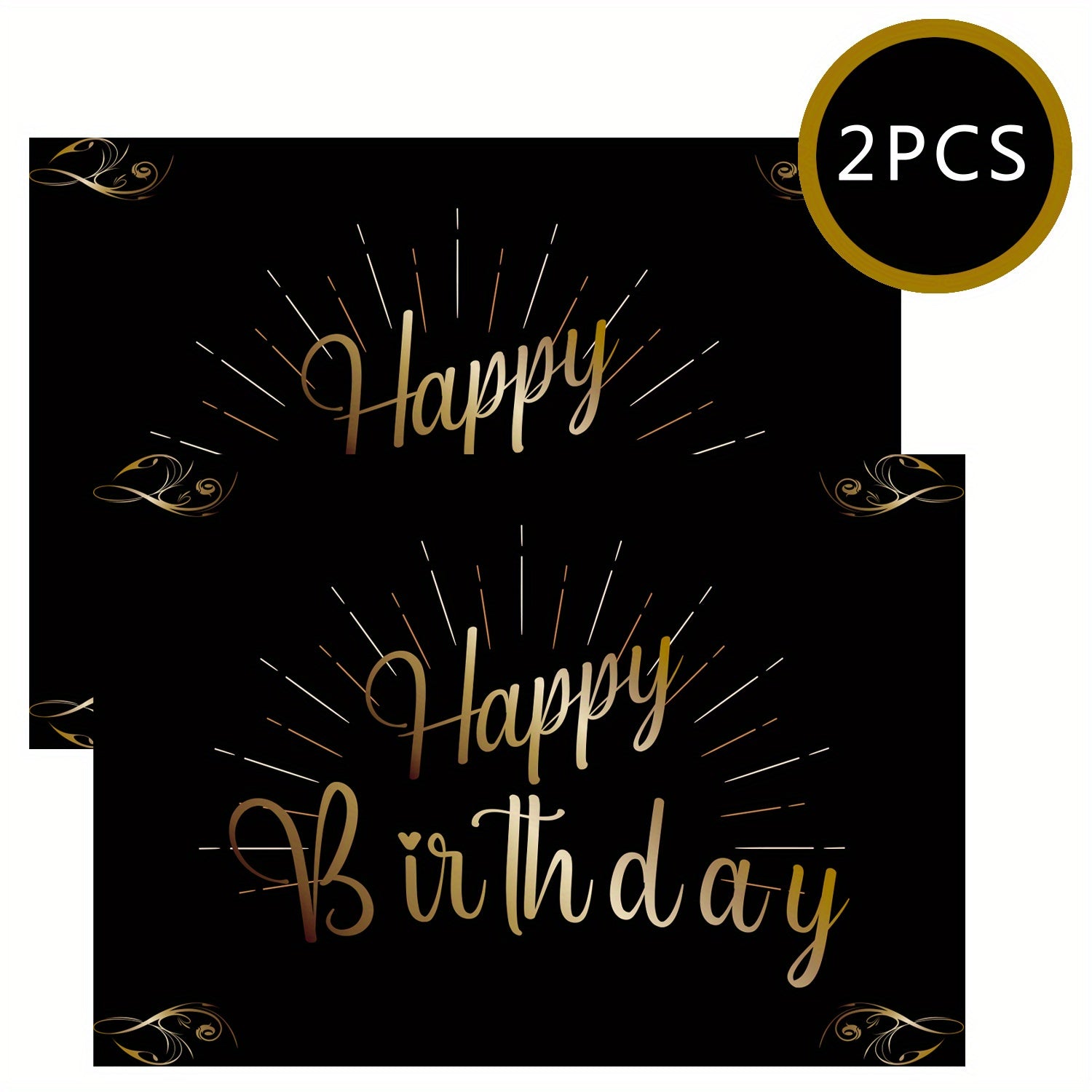 Birthday Bottle Labels Champagne & Wine 15x10