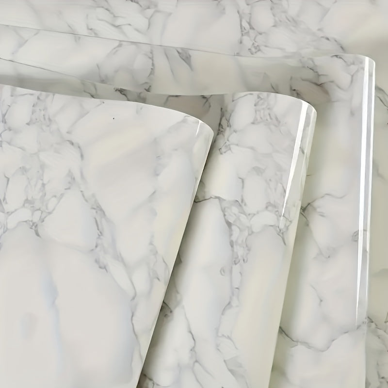 Marble Pattern Wallpaper Self Adhesive Peel & Stick for Kitchen Countertop
