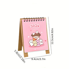 Cartoon Mini Desk Calendar Planner Student Creative Desktop Decoration