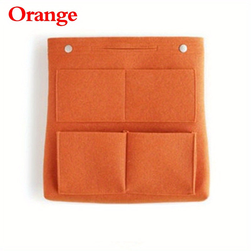 Portable Insert Bag Large Capacity Handle Storage Felt Cosmetic Bag