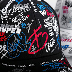 Colorful Graffiti Print Ladies Baseball Cap Man Unisex