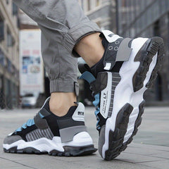 Men's Chunky Shoes Non Slip Lace Up Soft Sole Sneakers