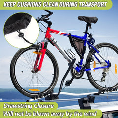 2pcs Waterproof Bike Seat Cover Drawstring Rain Dust Protection