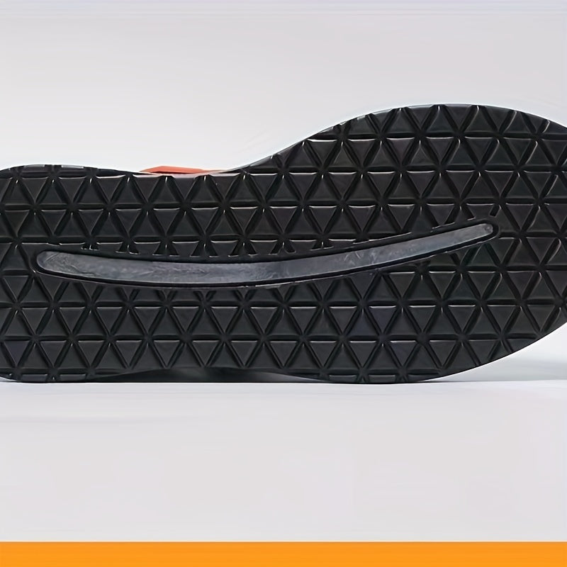 Men's Chunky Lace-up Sneakers with Shock Absorbing Sole