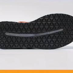 Men's Chunky Lace-up Sneakers with Shock Absorbing Sole