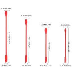 3pcs Mini Silicone Spatula Scraper Spoon Set for Makeup Beauty Cosmetic Jar