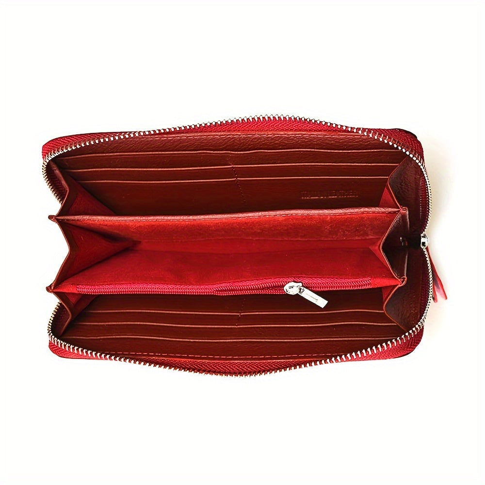 Crocodile Pattern Leather Wallet Wristband Bag Women's Coin Purse