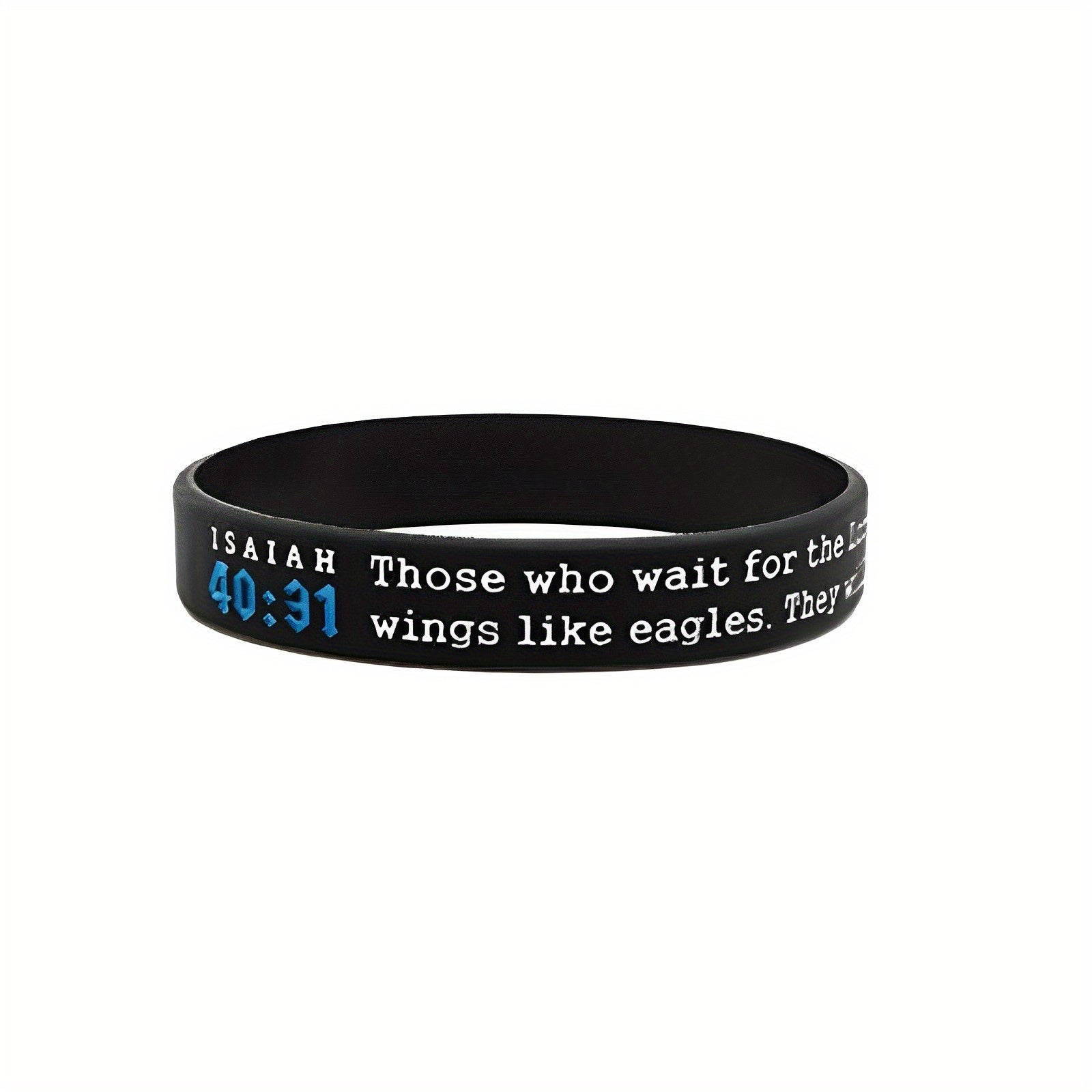 Religious Silicone Bracelet Bible Verse Wristband
