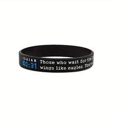 Religious Silicone Bracelet Bible Verse Wristband